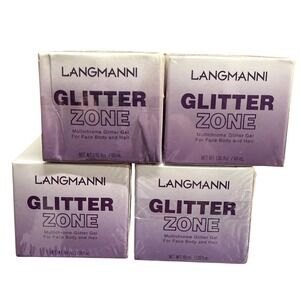 Set of‎ 4 Glitter Zone Gel 1.35oz #01 - #04 EXP 06/2026 for Body, Face, Hair